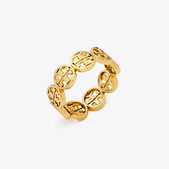 Tory Burch Monogram Gold Ring - Picture 2 of 9